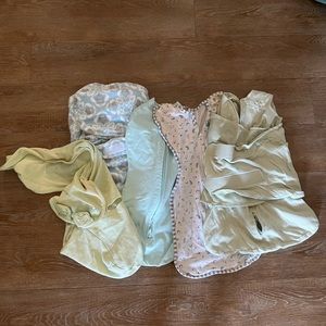Lot of 5 Newborn Swaddles